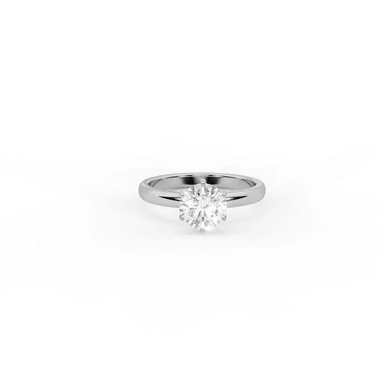 Aurora Round Solitaire Ring