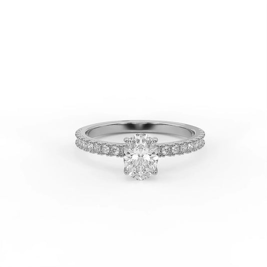 Nova Oval Solitaire Ring