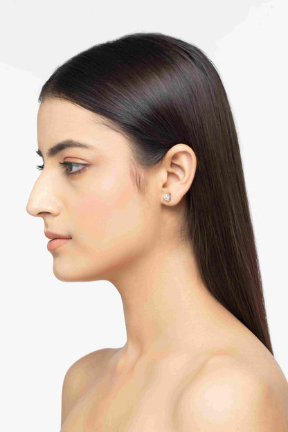 Nova 1.9 ct Trillion Moissanite Prong 925 Silver Stud Earrings