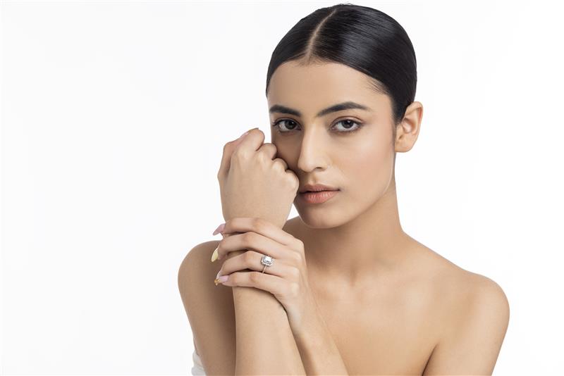 Orion 1.4 ct Octa Halo Moissanite 925 Silver Ring