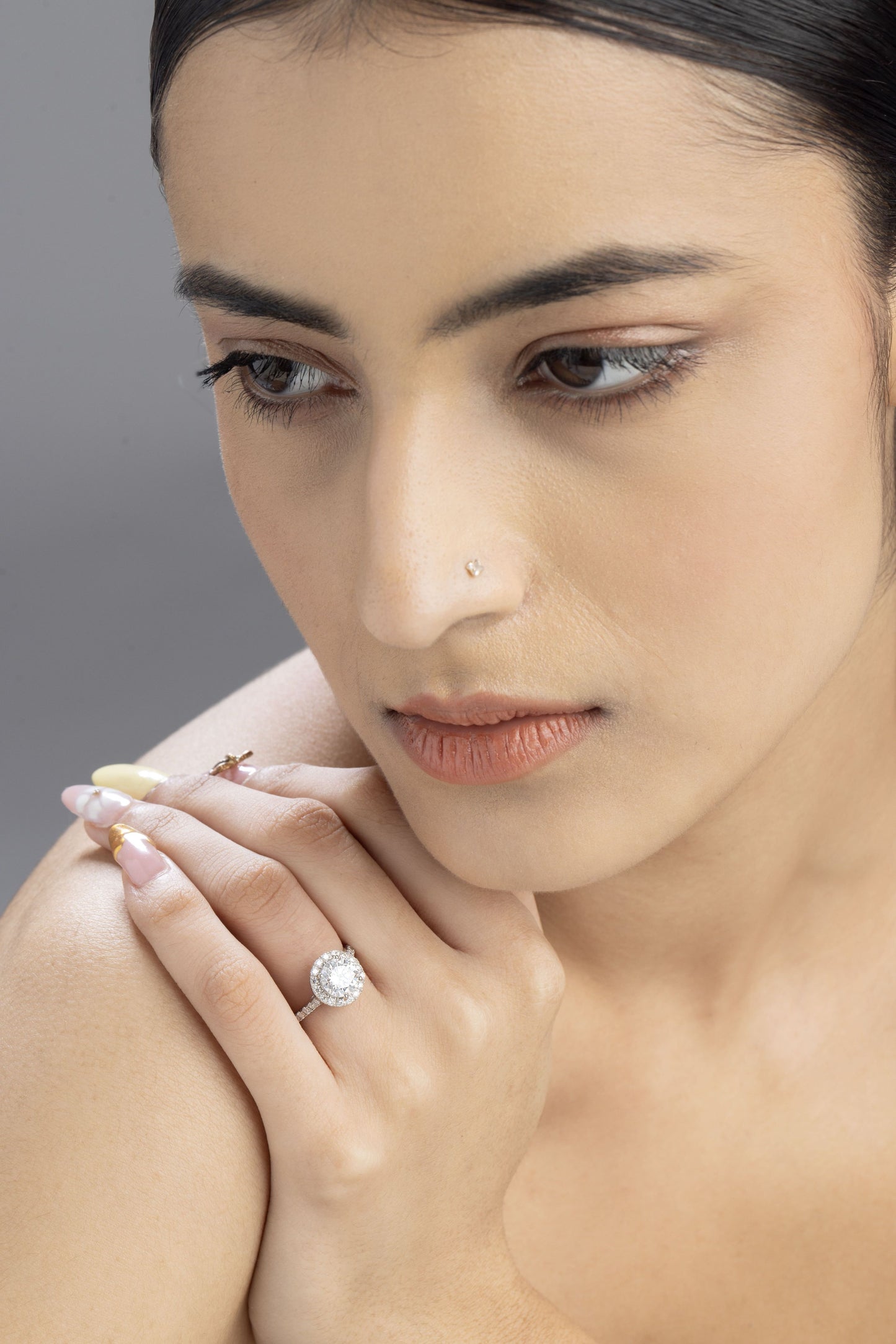 Vega Round Halo Ring