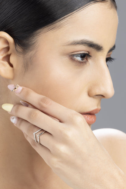 Vesta Pavé Chevron Band