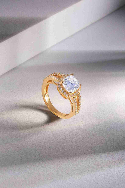 Amara 1.2 ct Cushion Halo Moissanite 925 Silver Ring