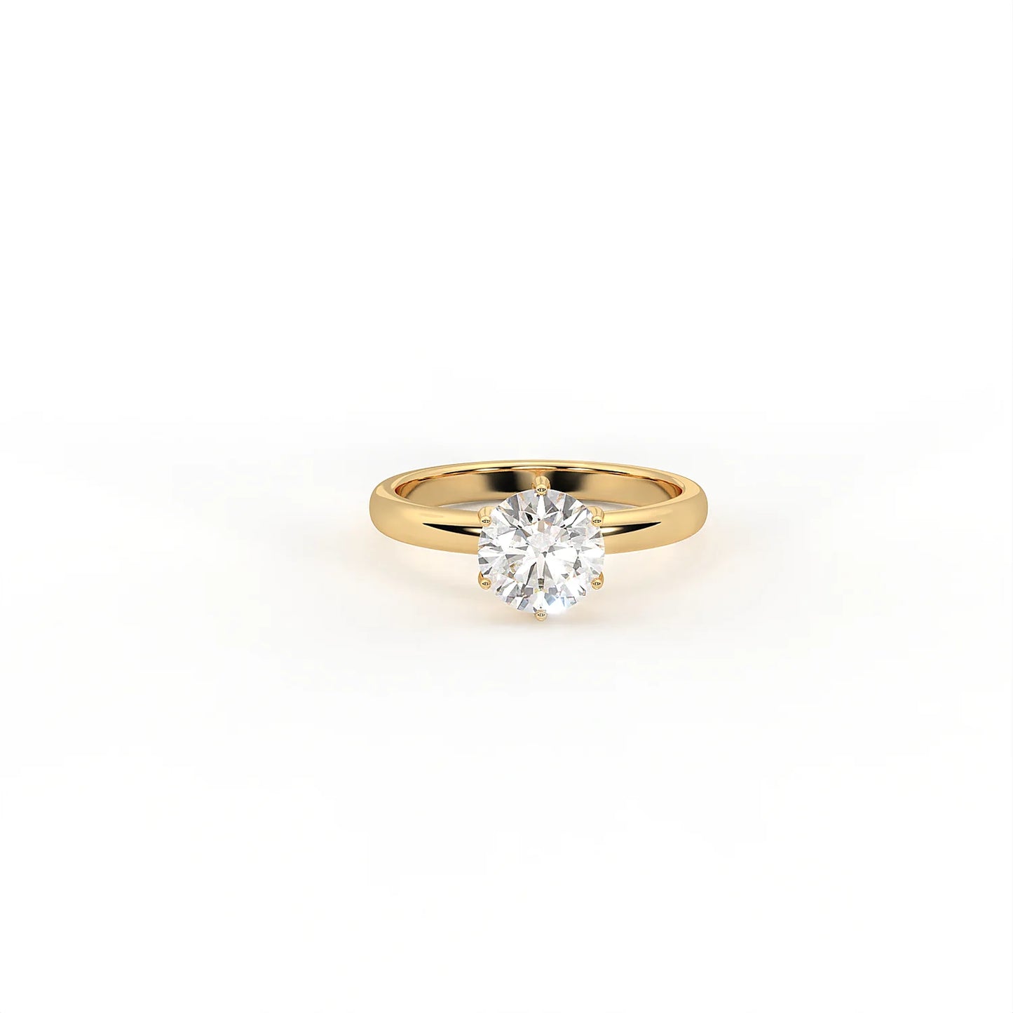 Aurora Round Solitaire Ring