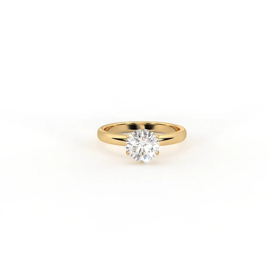 Aurora Round Solitaire Ring
