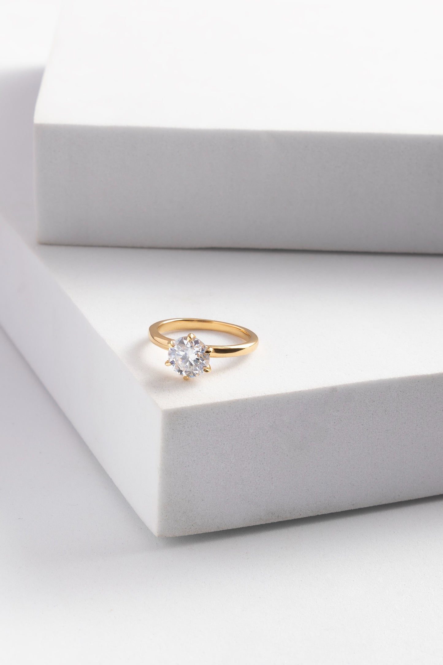 Aurora Round Solitaire Ring