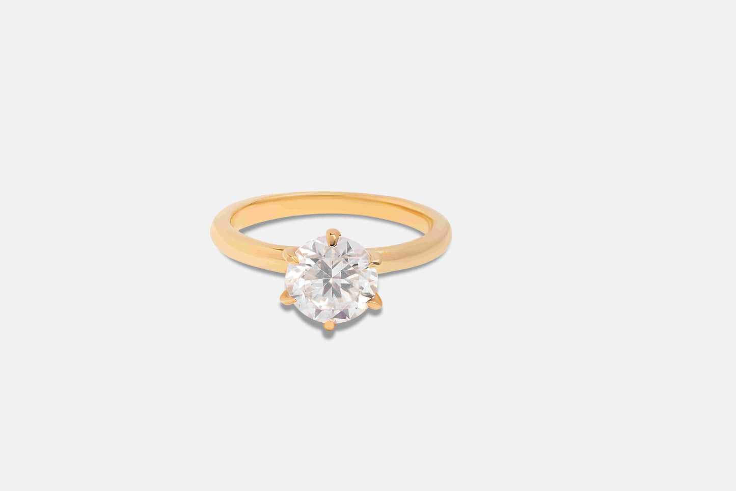 Aurora Round Solitaire Ring