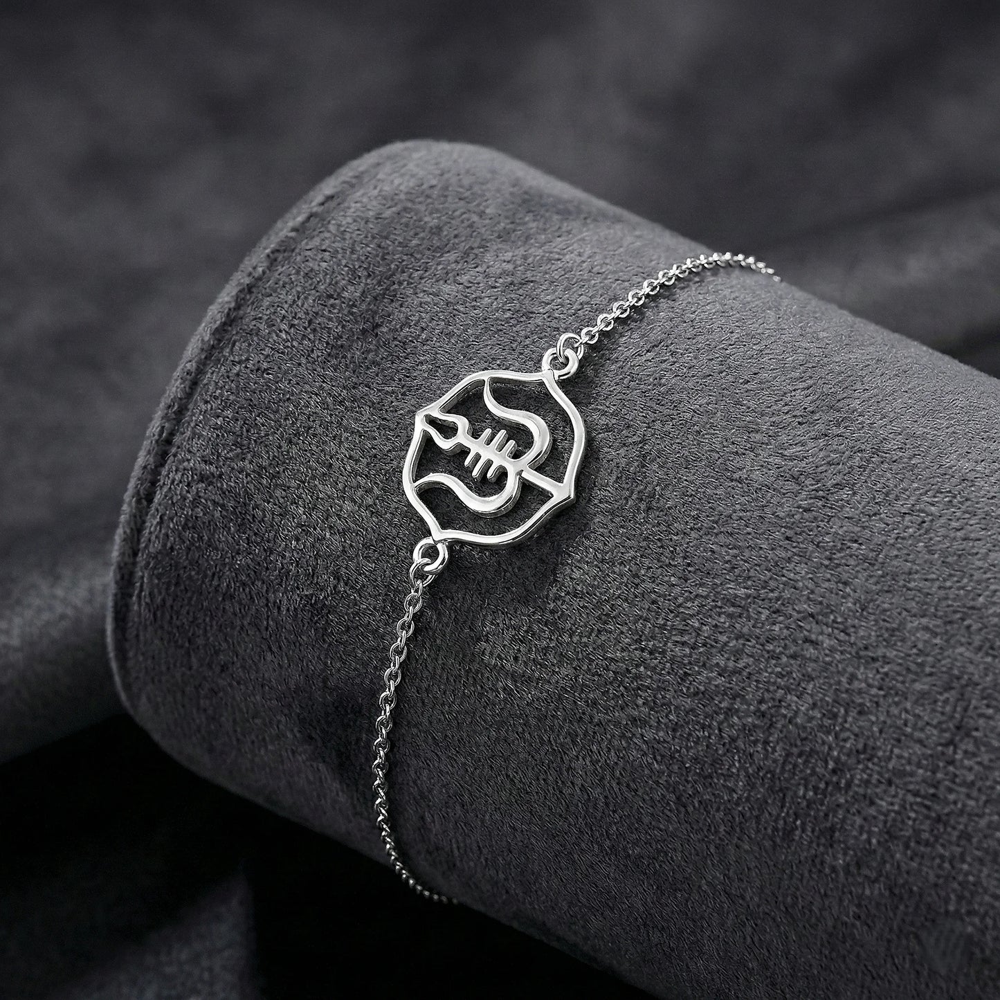 Trishul 925 Silver Bracelet -  Shiva Protection Jewelry for Men & Women