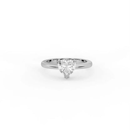 Celeste Heart Solitaire Ring