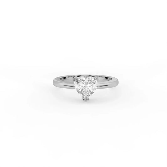 Celeste Heart Solitaire Ring