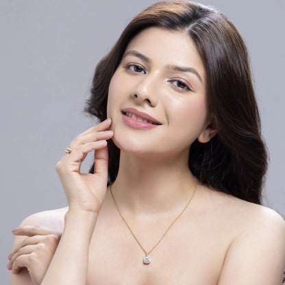 Selene 1.81 ct Cushion Moissanite Halo Prong 925 Silver Necklace