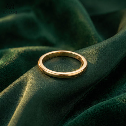 Essence Sleek 925 Silver Stacking Band | Minimalist Stacker Ring