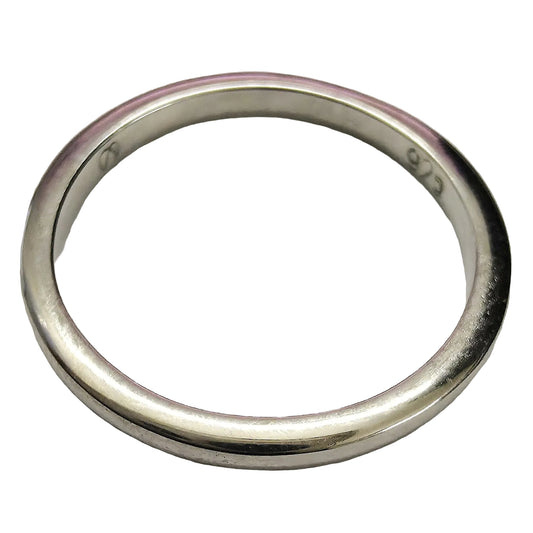 Essence Sleek 925 Silver Stacking Band | Minimalist Stacker Ring
