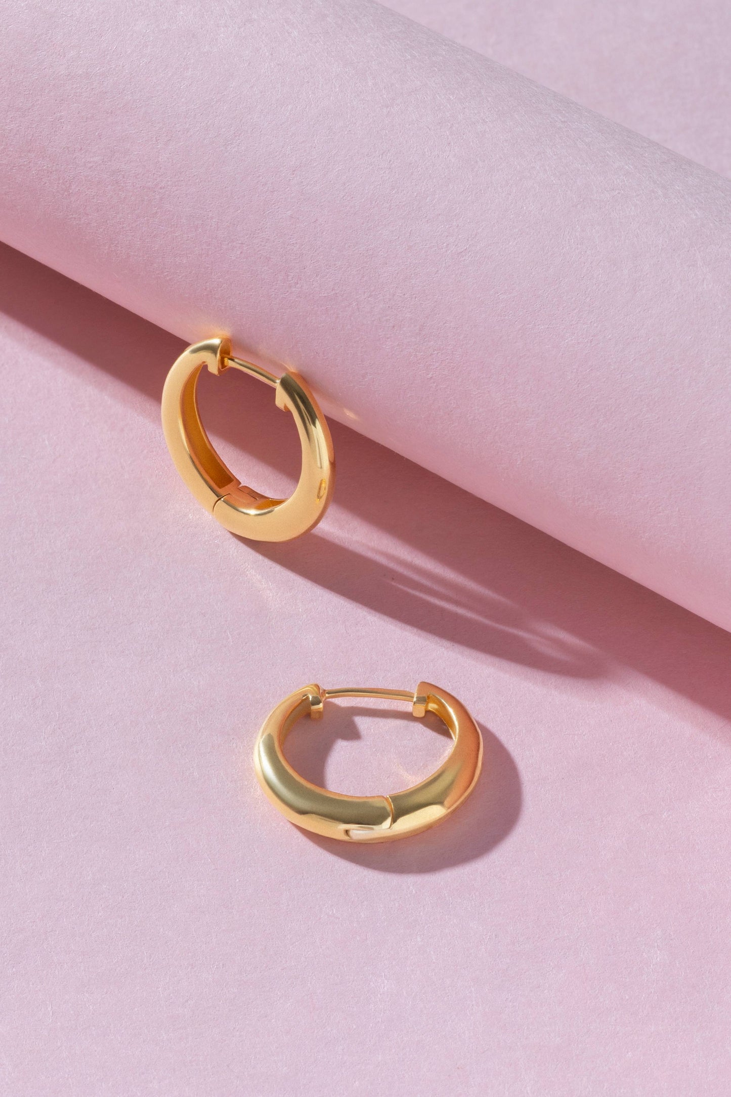 Sculpt High-Polished 925 Silver Dome Hoop Earrings