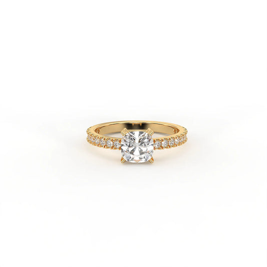 Seren Cushion Solitaire Ring