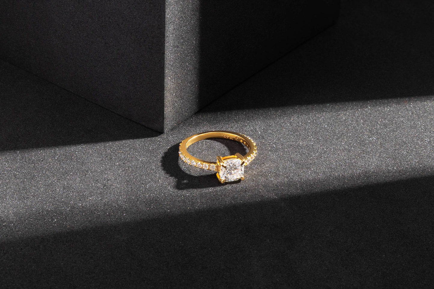 Seren Cushion Solitaire Ring