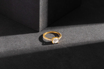 Seren Cushion Solitaire Ring