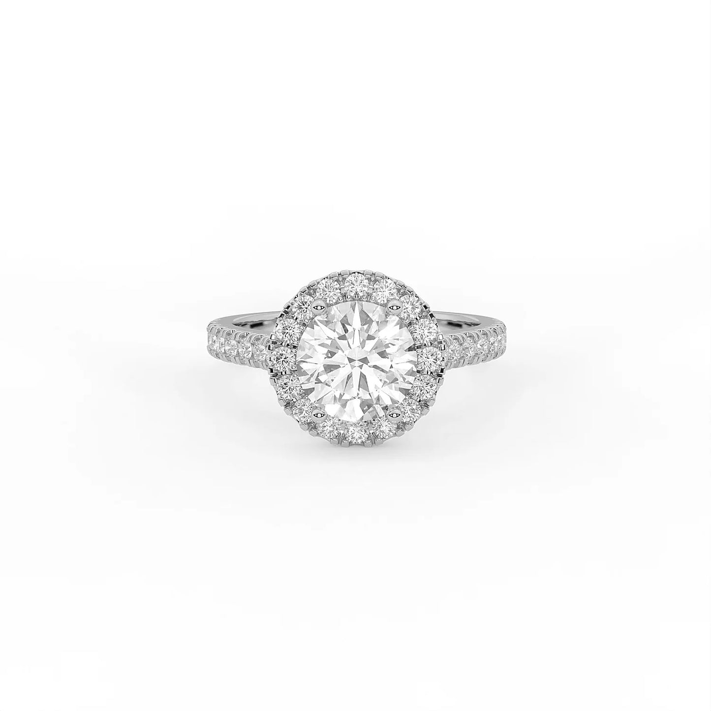 Vega Round Halo Ring