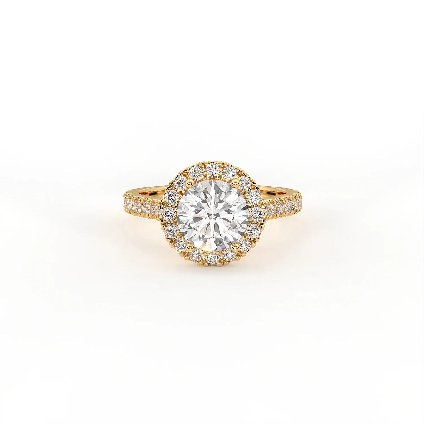 Vega Round Halo Ring