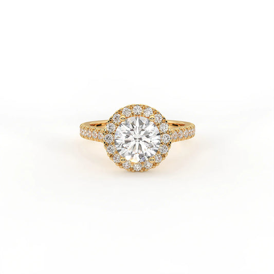 Vega Round Halo Ring