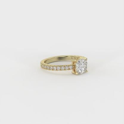 Seren Cushion Solitaire Ring