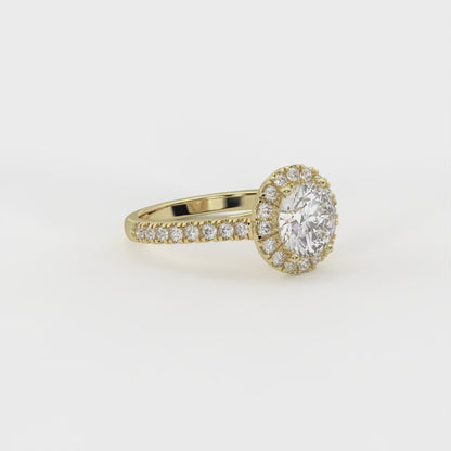 Vega Round Halo Ring