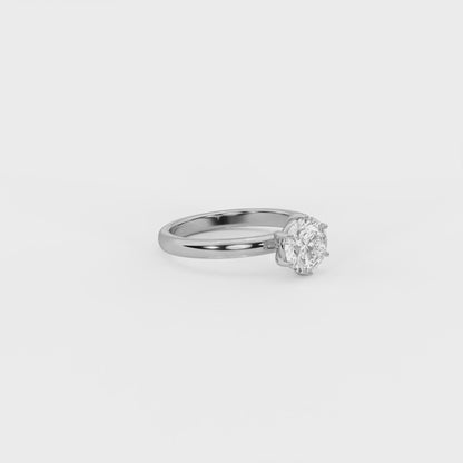 Aurora Round Solitaire Ring