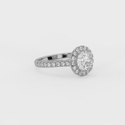 Vega Round Halo Ring