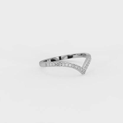 Vesta Pavé Chevron Band