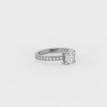 Seren Cushion Solitaire Ring